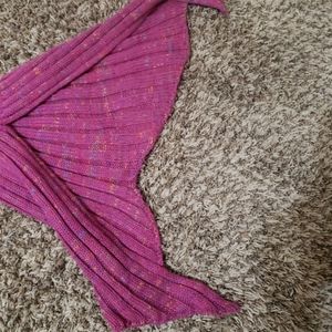 Mermaid tail blanket